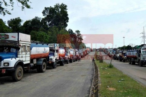 No solution of petrol/ diesel crisis yet : No sign of repairing for Heavily damaged Tripura NH-44 part